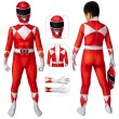 Kids Red Ranger Cosplay Costume Suit Power Ranger 3D Suit For Halloween
