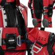 Deadpool Cosplay Costume Game Rivals Version Red & Black Leather Tactical Halloween Suit