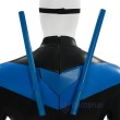 Dick Grayson Blue Leather Comic Style Cosplay Costume No Muscle Padding