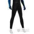 Dick Grayson Blue Leather Comic Style Cosplay Costume No Muscle Padding