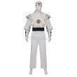Power Rangers Mighty Morphin Tommy Oliver White Cosplay Costumes