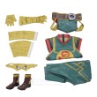 Iron Fist Cosplay Costumes Rivals with Eye Mask Halloween Suits