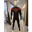 Miles Morales Spider-Man Spider-Verse Black Red Cosplay Costume
