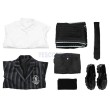The Addams Family Cosplay Costumes Wednesday Halloween Suits