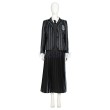 The Addams Family Cosplay Costumes Wednesday Halloween Suits