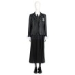 The Addams Family Cosplay Costumes Wednesday Halloween Suits