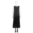 The Addams Family Cosplay Costumes Wednesday Halloween Suits