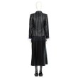 The Addams Family Cosplay Costumes Wednesday Halloween Suits