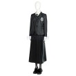 The Addams Family Cosplay Costumes Wednesday Halloween Suits