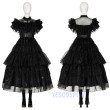 The Addams Family Cosplay Costumes Wednesday Addams Cosplay Suits