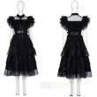 Wednesday The Addams Family iconic dance Cosplay Costumes