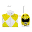 Yellow Ranger Cosplay Suits Power Rangers Yellow HQ Printed Cosplay Suit