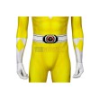Yellow Ranger Cosplay Suits Power Rangers Yellow HQ Printed Cosplay Suit