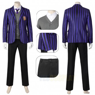 Nevermore Academy Eugene Otinger Cosplay Costumes Wednesday Addams Cosplay Suit