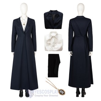 Agatha Harkness Agatha All Along 2024 Black Coat Cosplay Costume