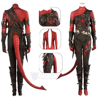 Karlach Cosplay Costumes Baldur's Gate 3 Warrior Suits
