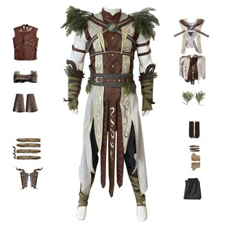 Baldur's Gate 3 Halsin Cosplay Costume Adult Halloween Theme Party Outfit
