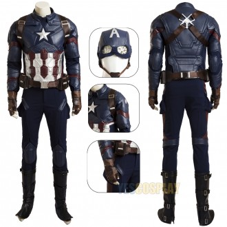 Captain America:Civil War Steve Rogers Costume Cosplay Suit