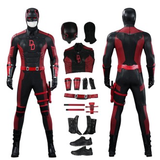 Matt Murdock Daredevil Born Again Season 3 Red Black Cosplay Costume