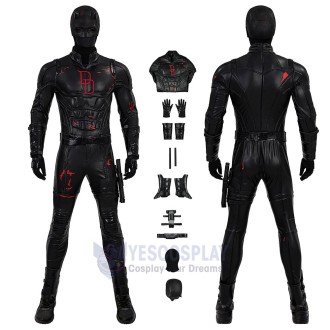 Matt Murdock Daredevil Black Suit Born Again S2 Cosplay Costume