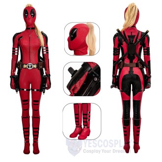 2024 Lady Deadpool Cosplay Costume Deadpool Halloween Suit