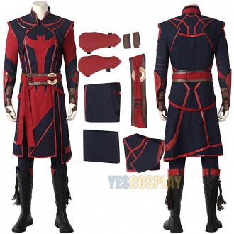 Defender Strange Cosplay Costume Muliverse of Madness Red Suit