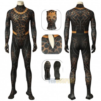 Erik Killmonger Cosplay Costume Black Panther Printed Cosplay Suits