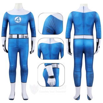 Invisible Woman Kid BodySuits Cosplay Costumes Susan Storm The Fantastic Four Look