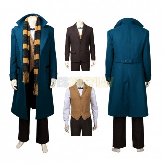 Fantastic Beasts And Where To Find Them Newt Scamander Cosplay Costume