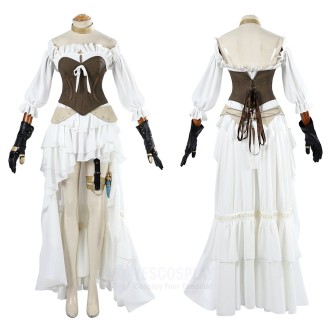 Healing White Cosplay Costumes Final Fantasy XIV Ishgard Robe