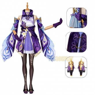 Genshin Impact Keqing Cosplay Costumes Keqing Suit For Lady