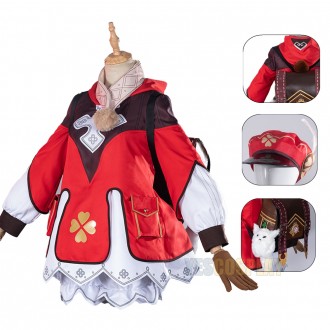Genshin Impact Klee Cosplay Costume Klee Red Backpack Cute Cosplay Suit