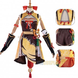 Genshin Impact Xiangling Cosplay Costume For Girls