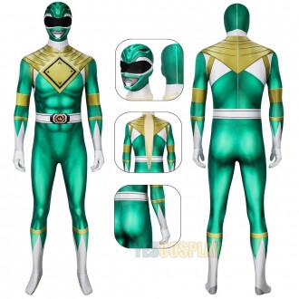 Green Ranger Cosplay Suits Power Rangers Green 3D Printed Costume
