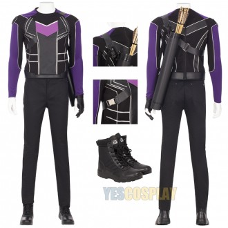 Hawkeye Clint Barton Cosplay Costumes Hawkeye Purple Suit