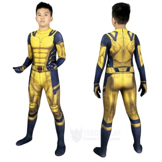 Kids Deadpool 3 Wolverine Cosplay Costumes