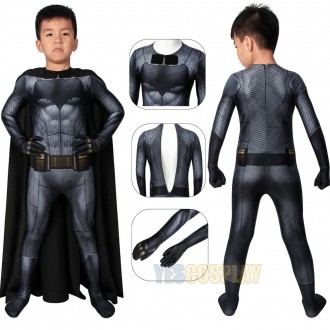 Kids Bruce Wayne Costume Bruce Wayne Spandex Cosplay Suit With Cloak