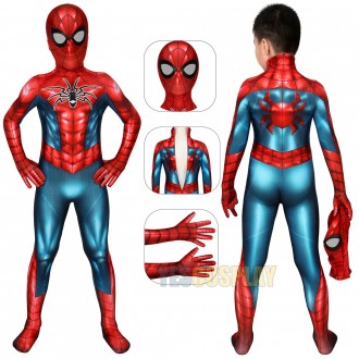 Kids Spider-Armor Costume Spider-man Cosplay Suit For Children