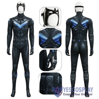 Dark Knight Arkham Knight Dick Grayson Cosplay Costume Jumpsuit for Adults