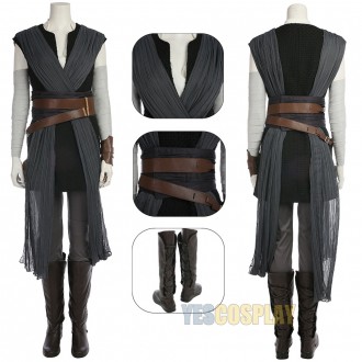 Rey Cosplay Costume Star Wars 8 The Last Jedi Cosplay Outfits