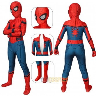 Spider-man Homecoming Costume for Kids Spider-man Spandex Cosplay Suit