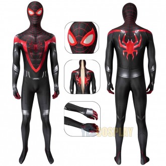 Spider-man Miles Morales PS5 Cosplay Costume For Halloween