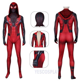 Spider-Man PS5 Crimson Cowl Cosplay Costumes Spiderman Jumpsuits