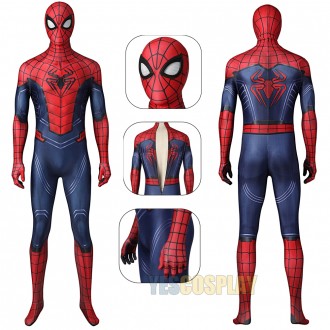 Spiderman Cosplay Costume Avengers Game Printed Jumpsuit