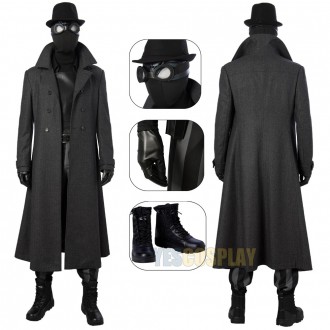 Spiderman Noir Cosplay Costume Spider-Man Into the Spider-Verse Suits