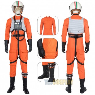 Star Wars Squadrons Costumes Orange Pilot Uniform Cosplay Suit