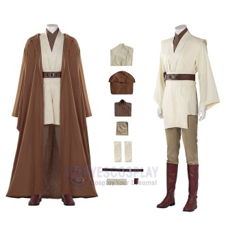 Obi-Wan Kenobi Revenge of the Sith Jedi Master Cosplay Costume