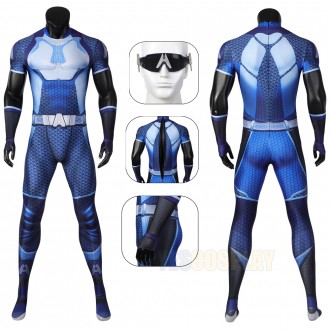 The Boys Cosplay Costume A-train Spandex Printed Jumpsuits