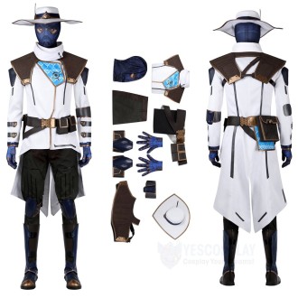 Valorant Cypher White Cosplay Costumes For Halloween