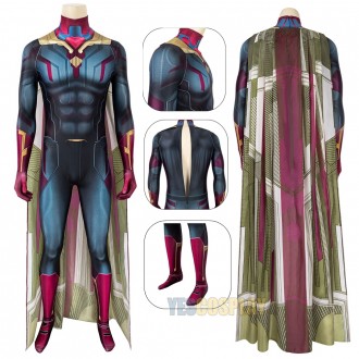 Vision Costume The WandaVision 3D Printed Cosplay Suit For Halloween